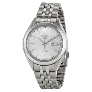 NWT Authentic Seiko 5 Automatic Silver Dial Men's Watch